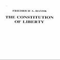 hayek the constitution of liberty